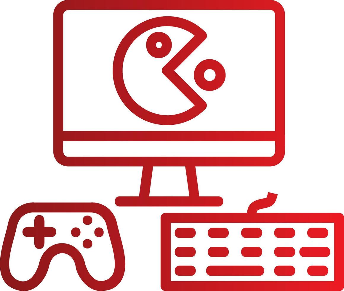 Gaming Setup Vector Icon