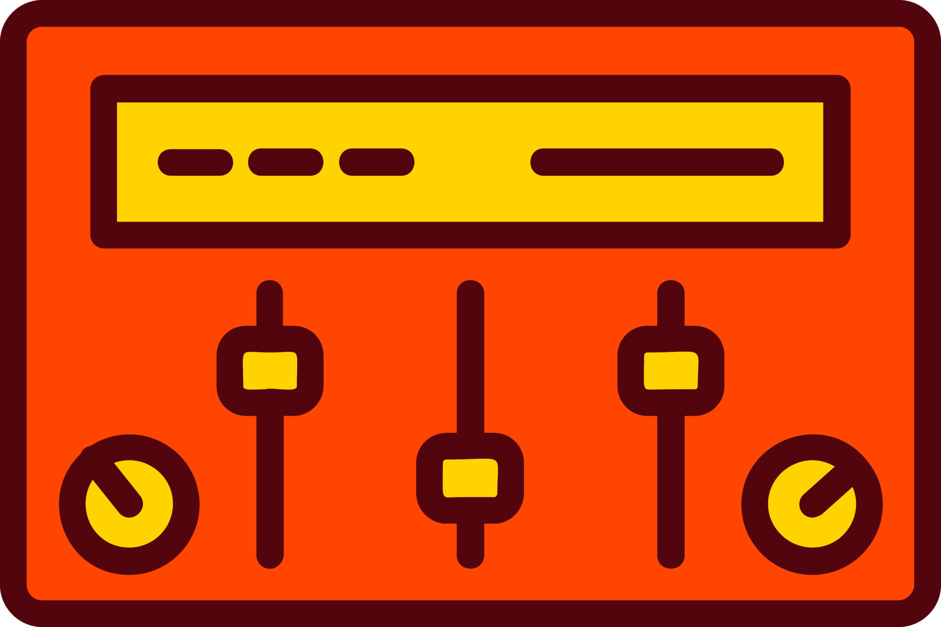 Control Panel Vector Icon 15796859 Vector Art at Vecteezy