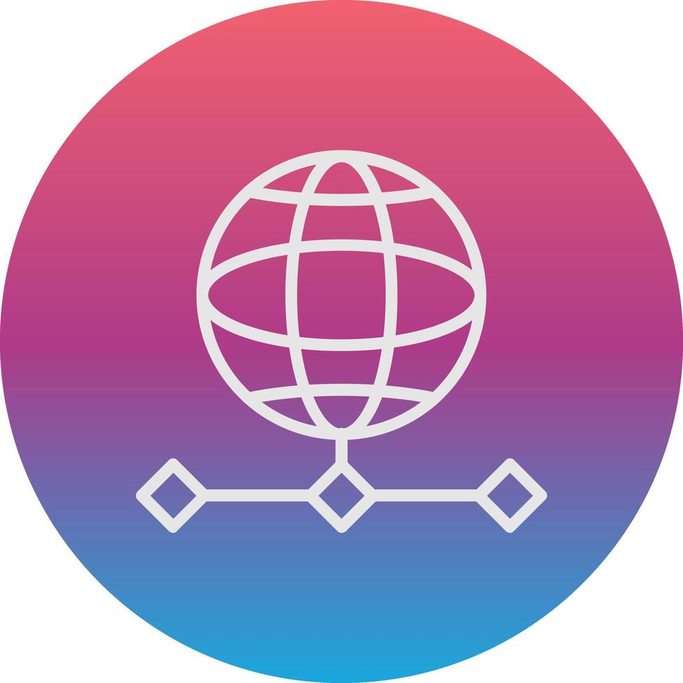 World Grid Vector Icon