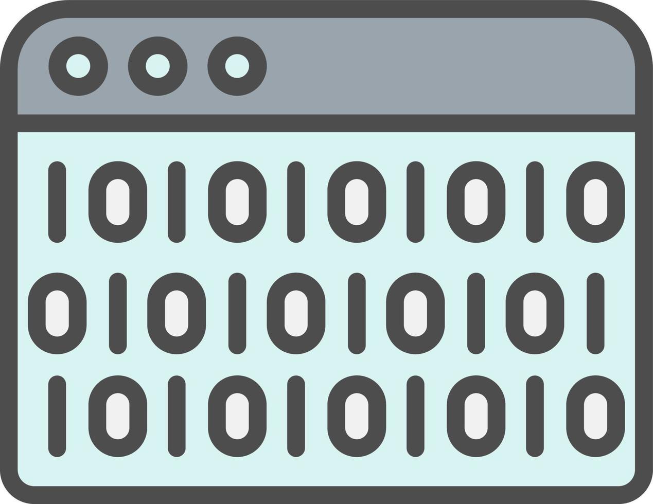 Binary Code Vector Icon