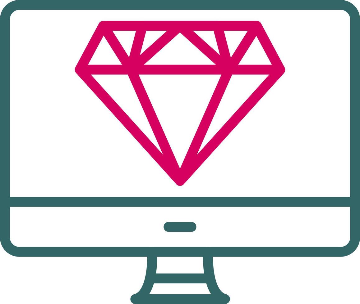 icono de vector de diamante