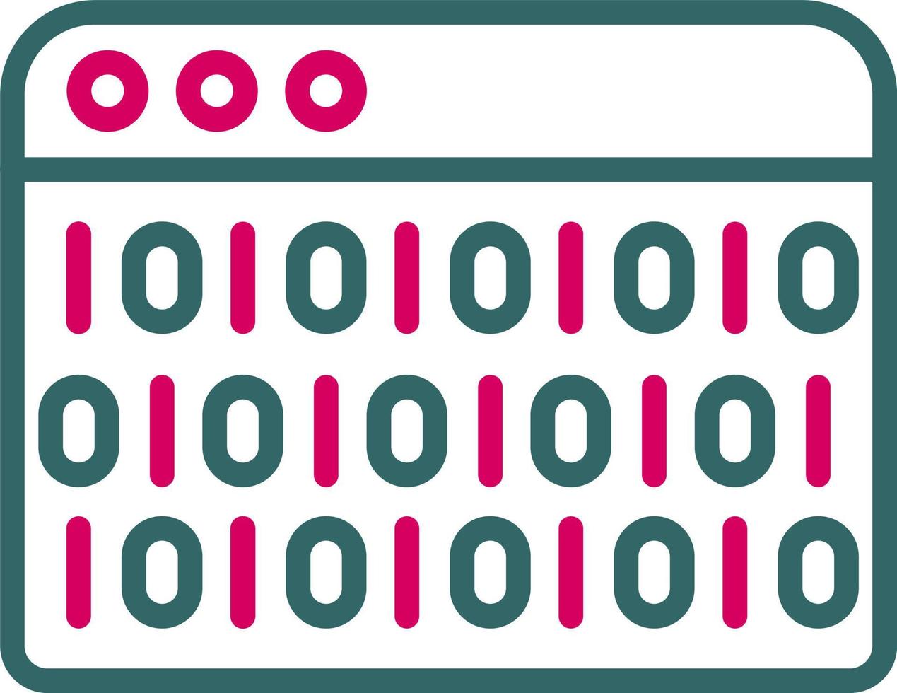 Binary Code Vector Icon