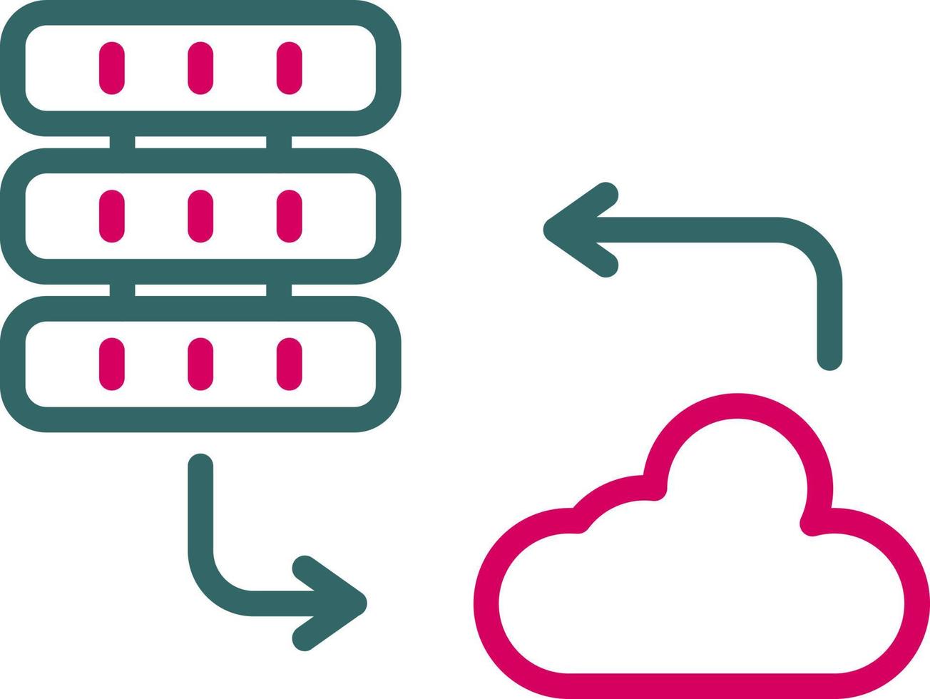 Cloud Server Vector Icon