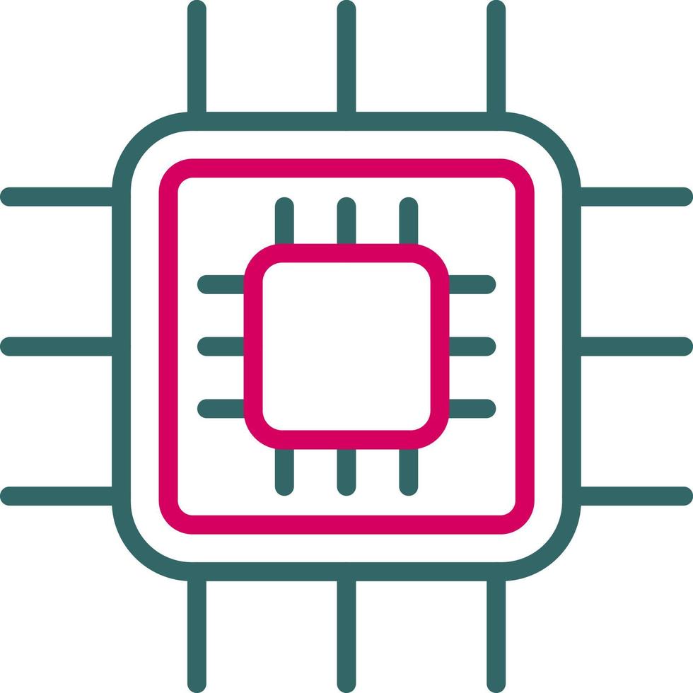 icono de vector de cpu