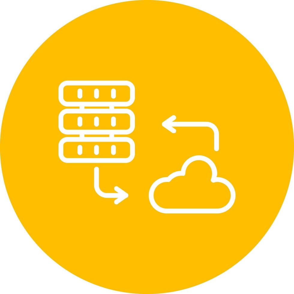 Cloud Server Vector Icon