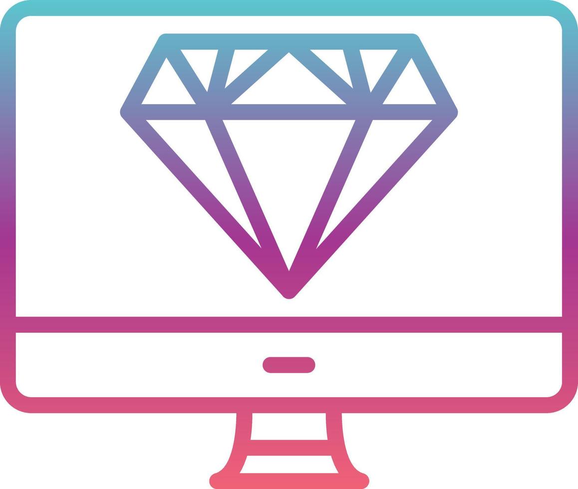 icono de vector de diamante