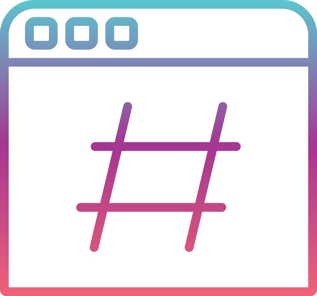 Hashtag Vector Icon