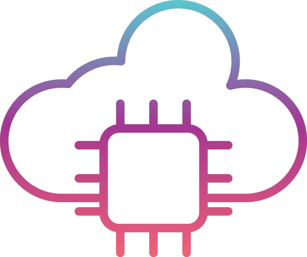 Cloud Computing Vector Icon