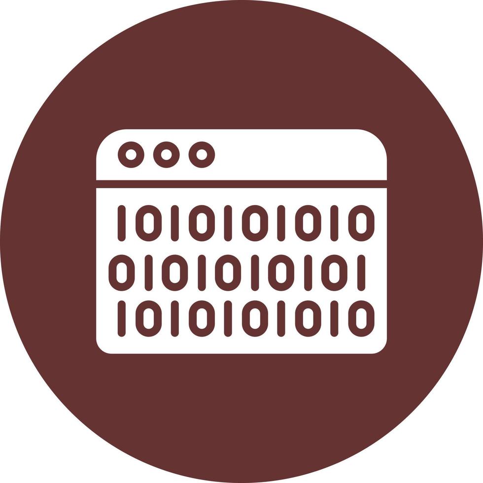 Binary Code Vector Icon