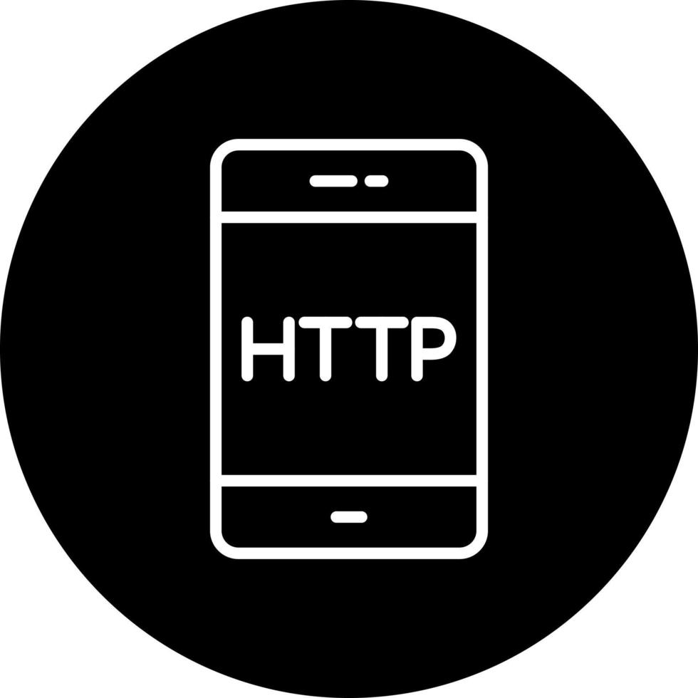 icono de vector de http