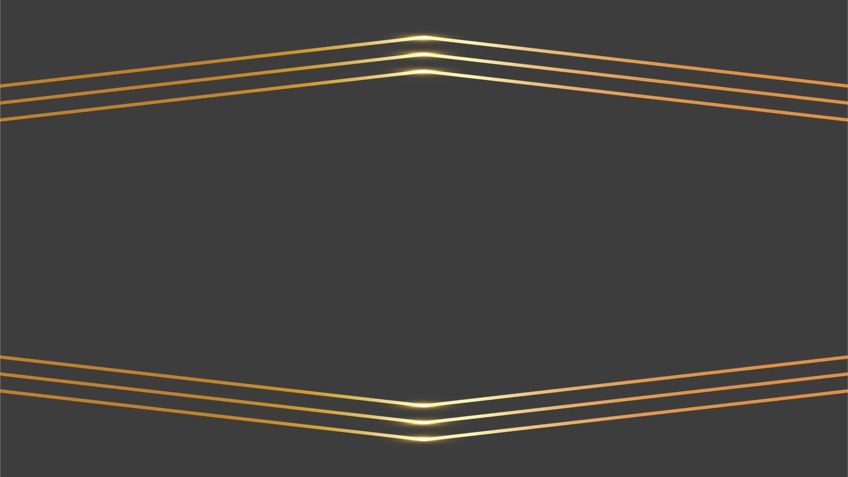 fondo abstracto con línea dorada de lujo. fondo de elementos negros y dorados vector