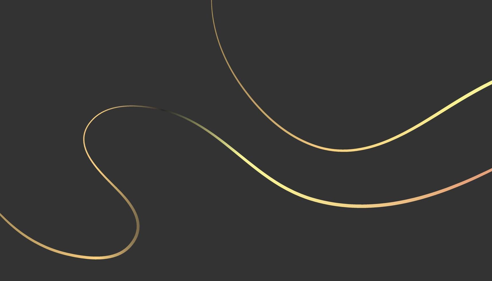 Modern abstract background with light golden line vector