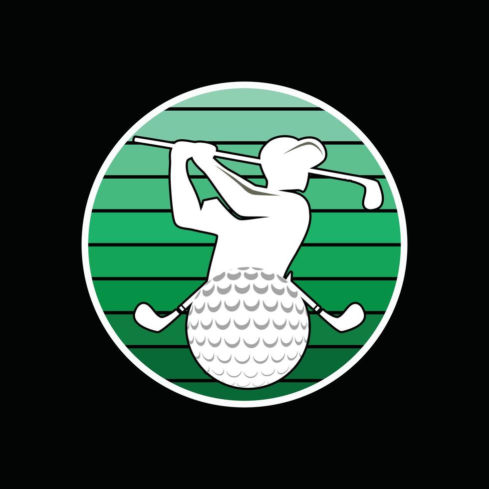 Golf vector t-shirt design. Golf ball t-shirt design. Can be used for Print mugs, sticker designs, greeting cards, posters, bags, and t-shirts.