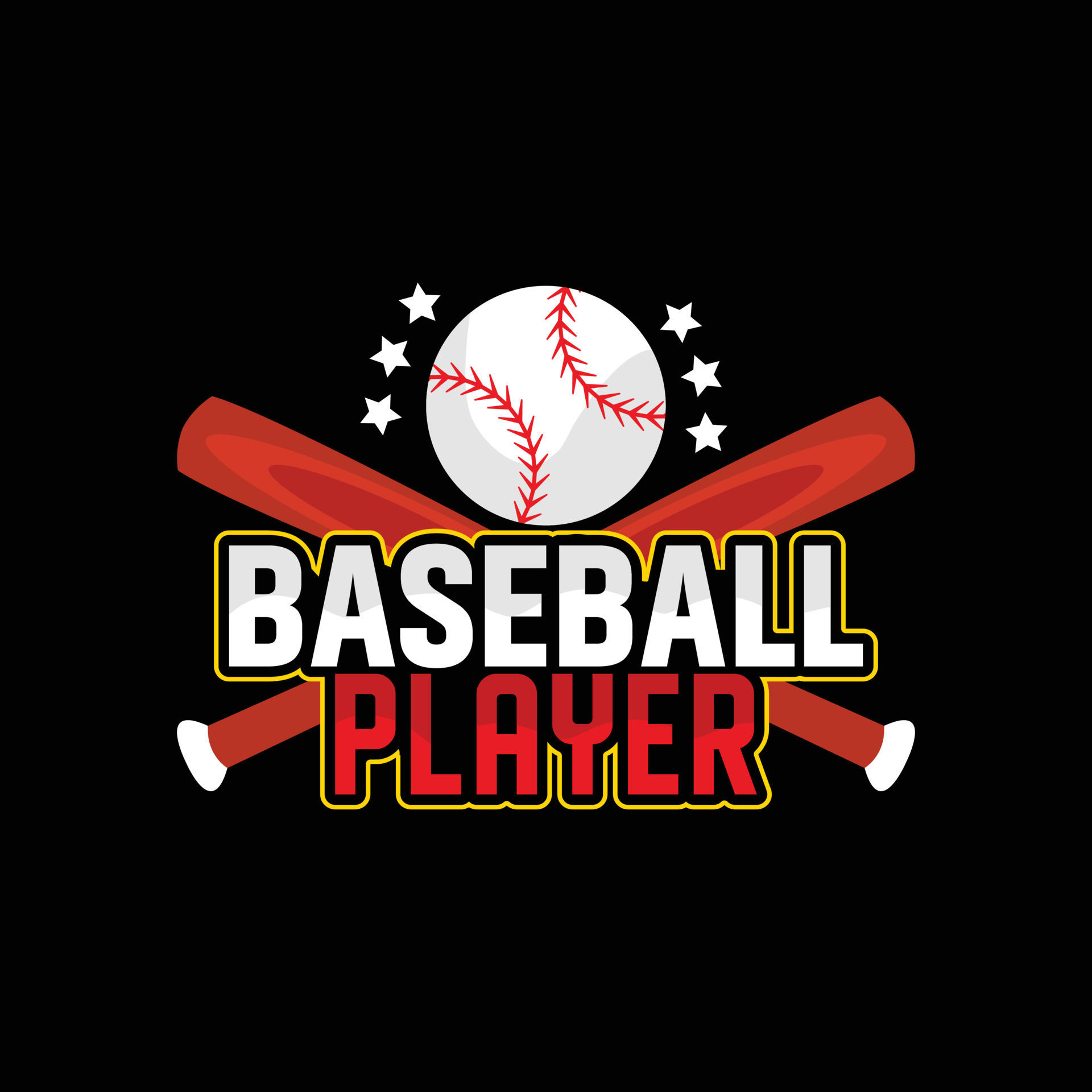 Baseball player vector tshirt design. Baseball tshirt design. Can be