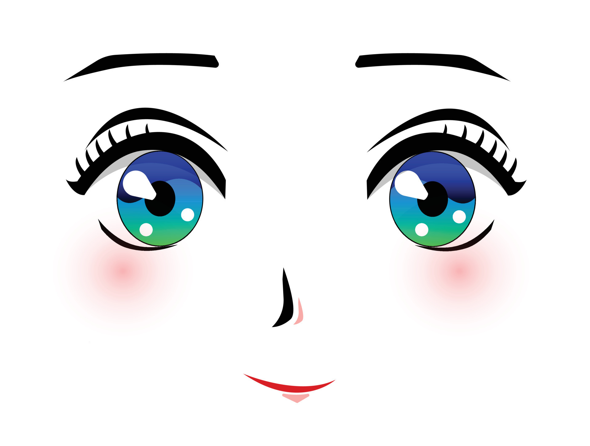 Anime Manga Drawing Female Chibi manga face black Hair hand png   PNGWing