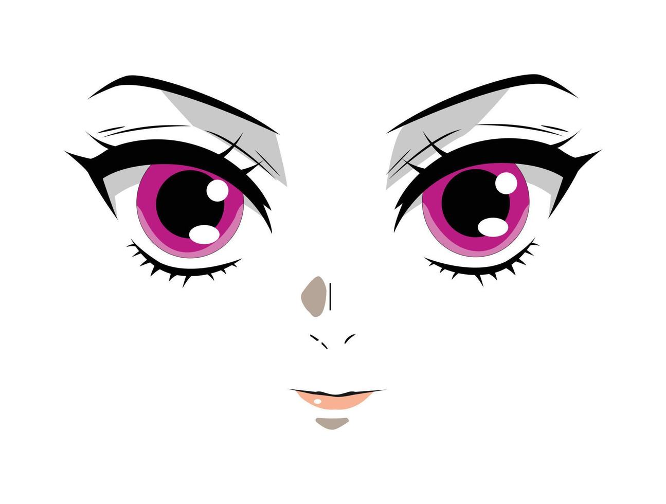 How To Draw Anime Girl Face  Easy Drawing Cute Anime Girl HD Png Download   Transparent Png Image  PNGitem