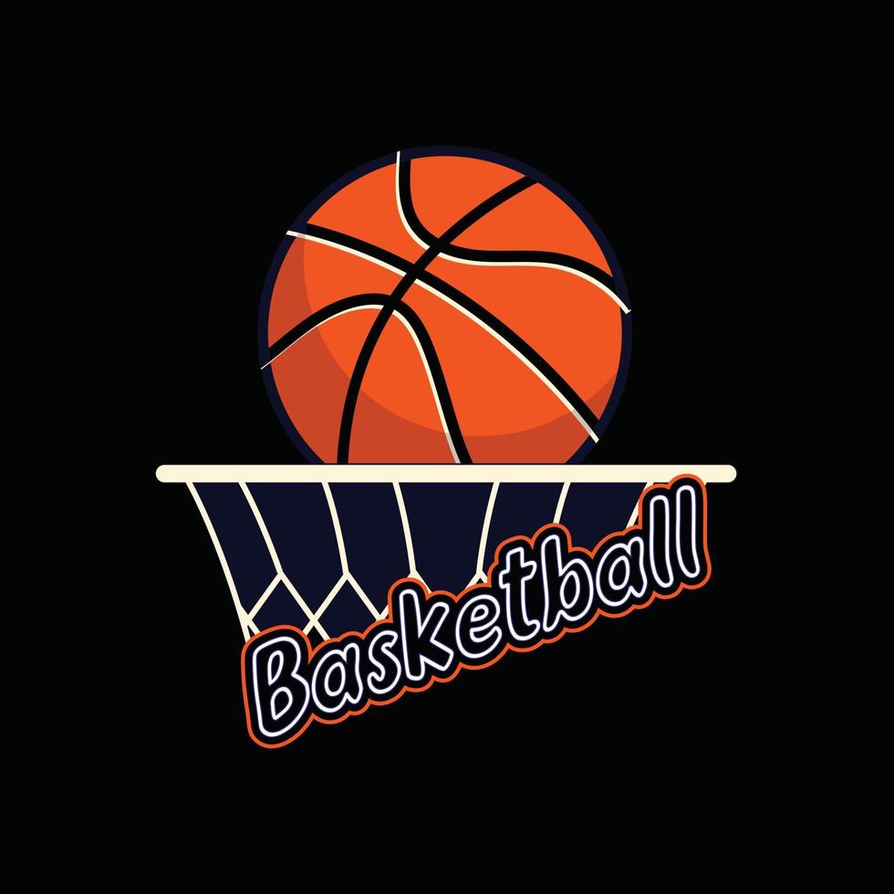 Basketball vector t-shirt design. basketball t-shirt design. Can be used for Print mugs, sticker designs, greeting cards, posters, bags, and t-shirts.