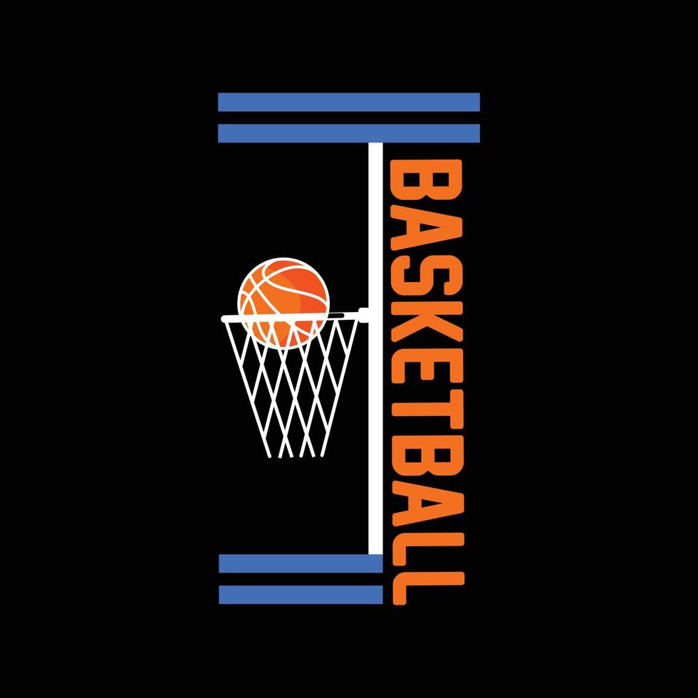 Basketball vector t-shirt design. basketball t-shirt design. Can be used for Print mugs, sticker designs, greeting cards, posters, bags, and t