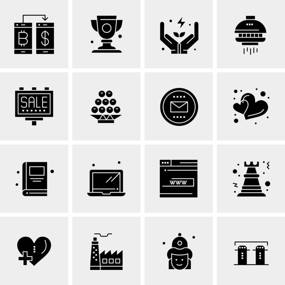 16 Universal Business Icons Vector Creative Icon Illustration to use in web and Mobile Related project