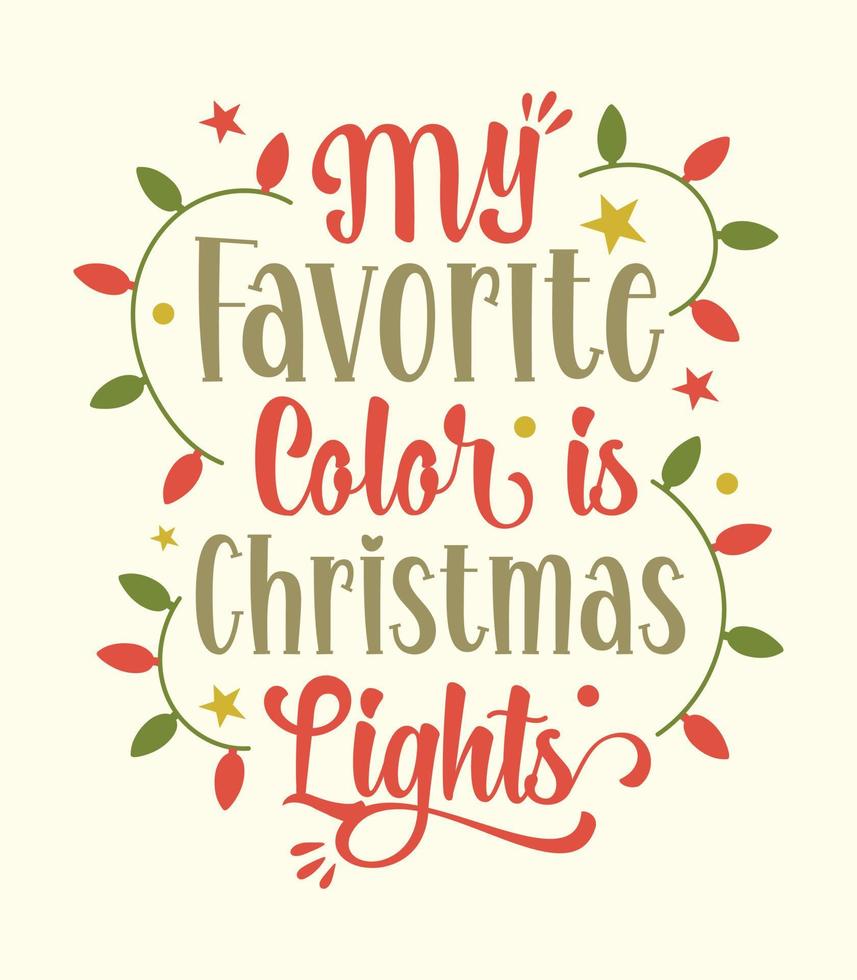 Beautiful typography design for Christmas vector