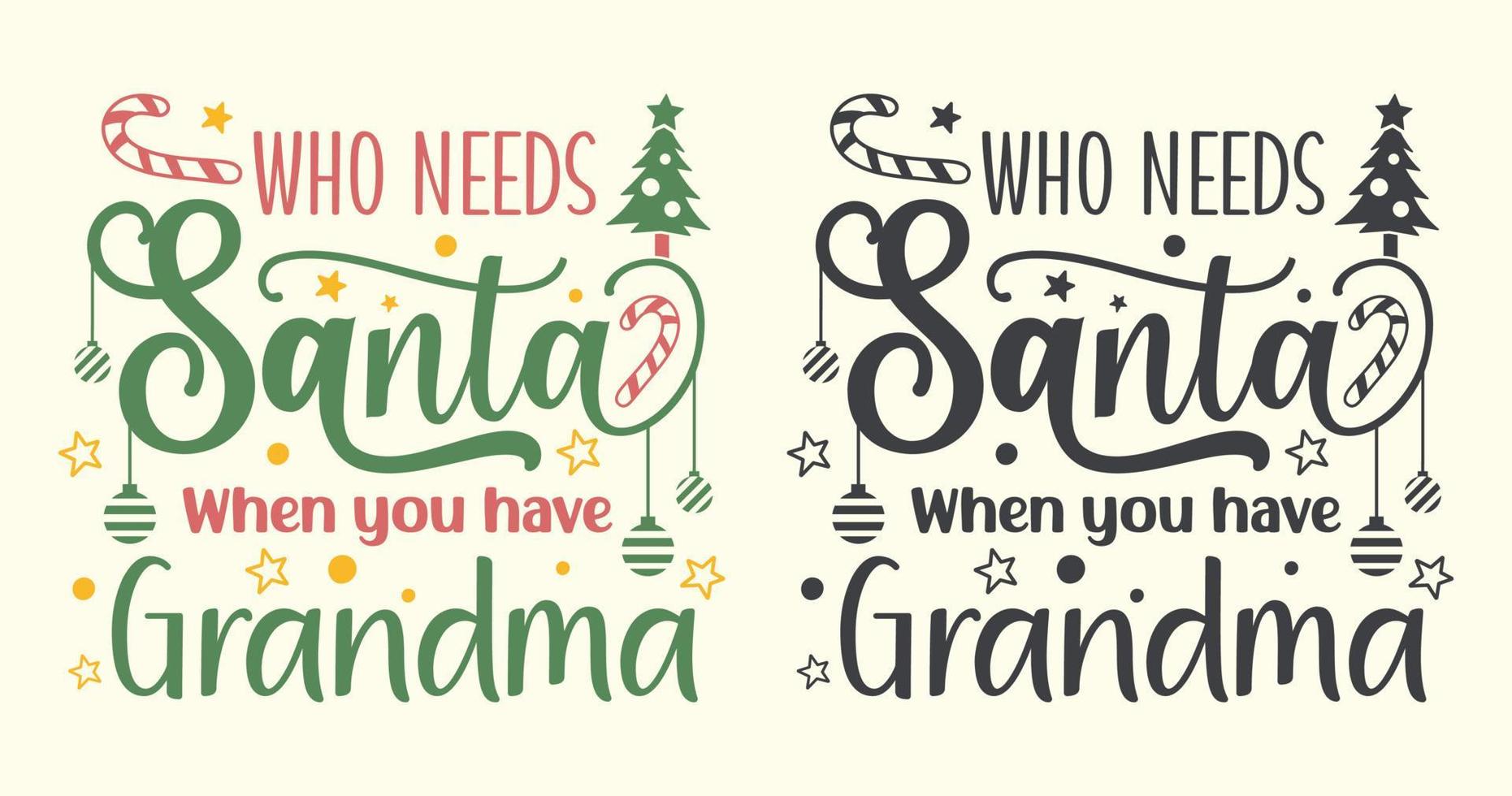 Beautiful typography design for Christmas vector