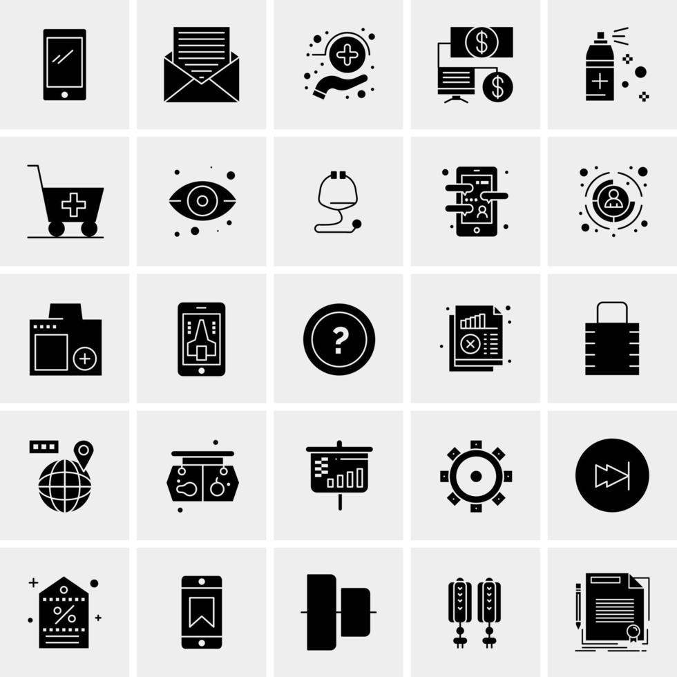 25 Universal Business Icons Vector Creative Icon Illustration to use in web and Mobile Related project