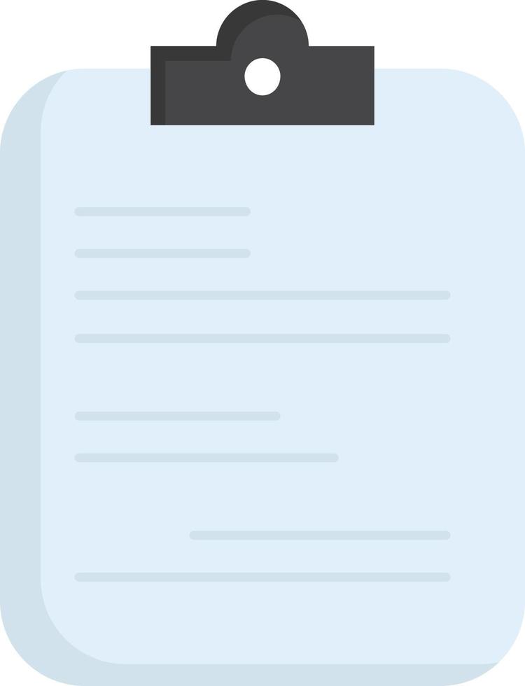 report medical paper checklist document Flat Color Icon Vector