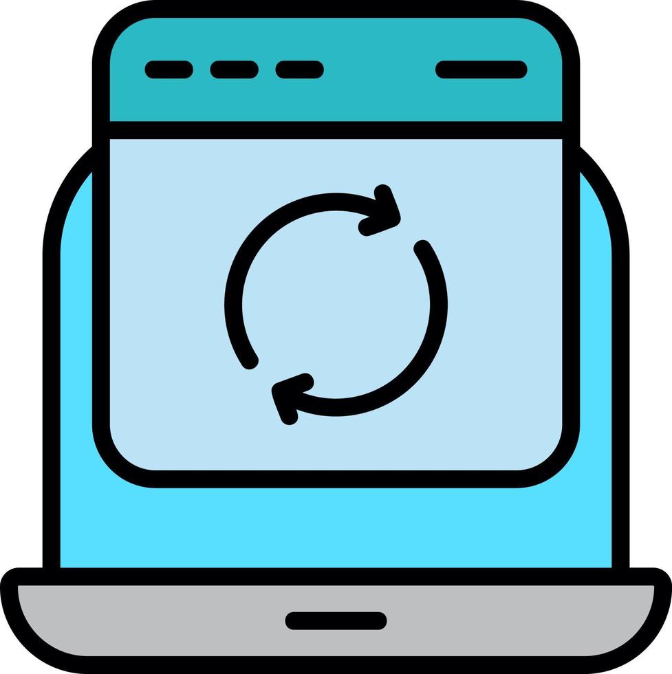 Website Update Vector Icon Design