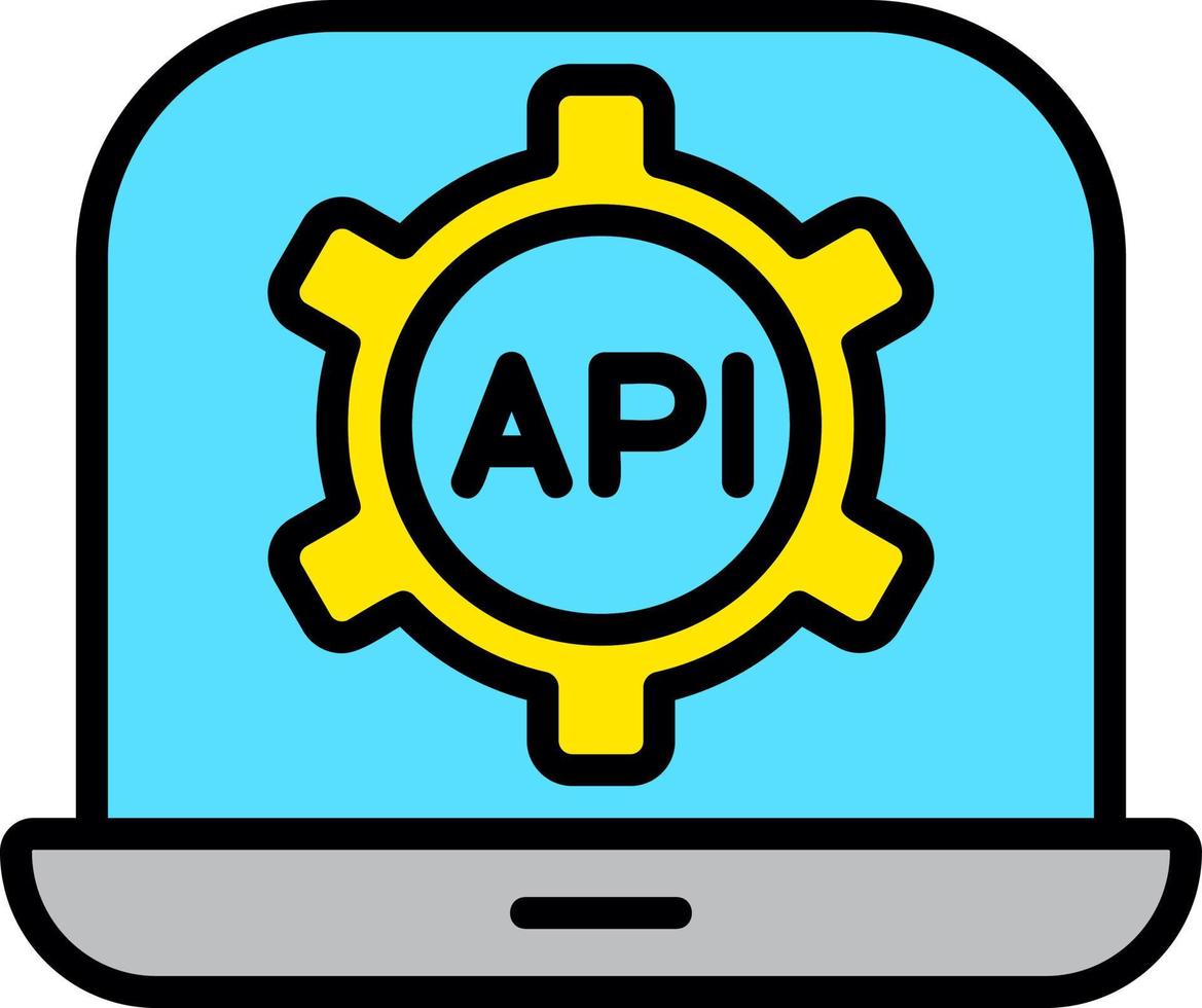 API Vector Icon Design 15801801 Vector Art at Vecteezy