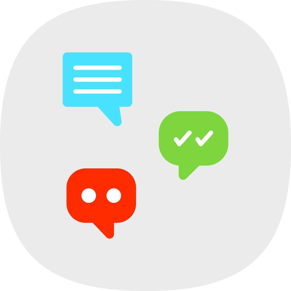 Group Chat Vector Icon Design
