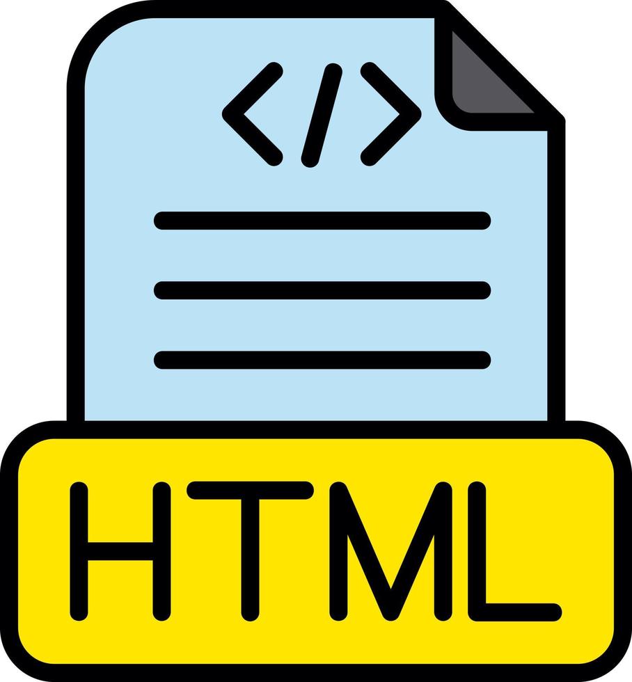 Html File Vector Icon Design