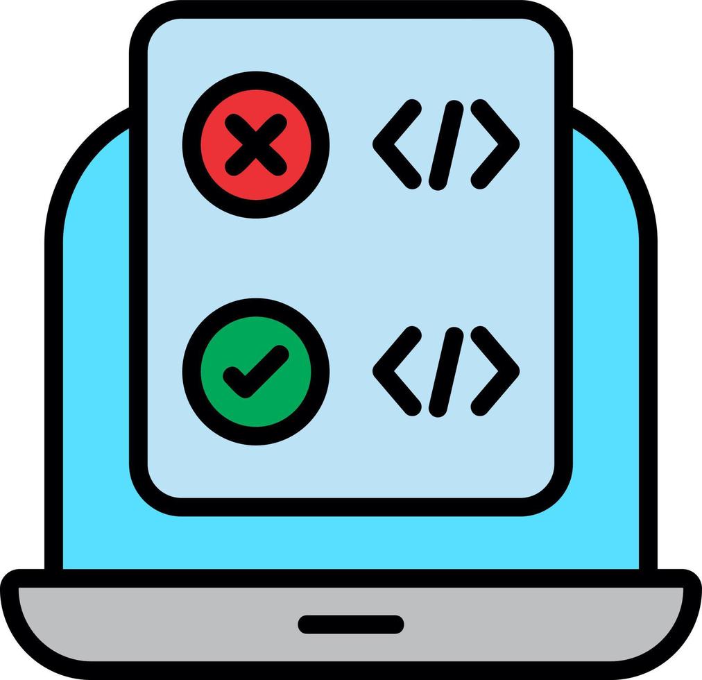 Code Correction Vector Icon Design