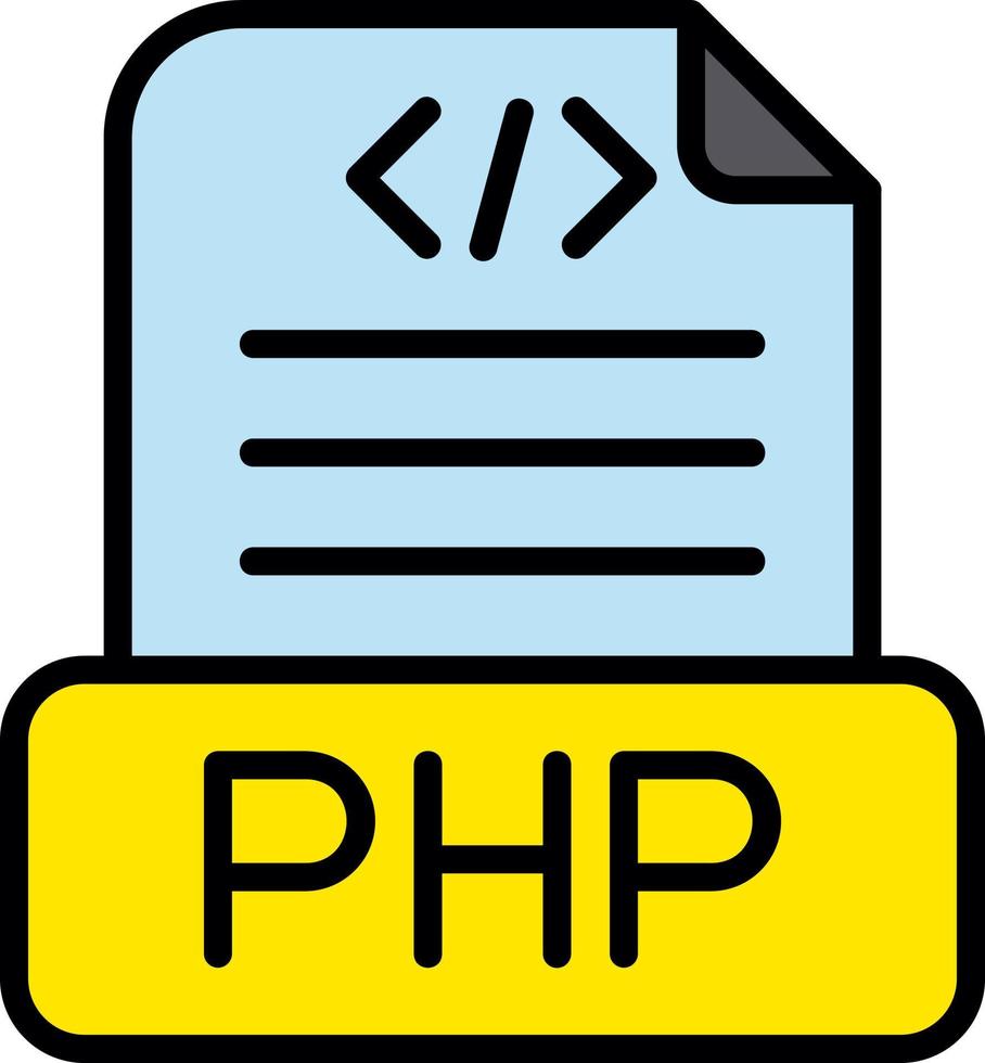 Php File Vector Icon Design