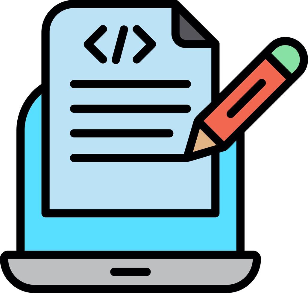 Programming Notes Vector Icon Design