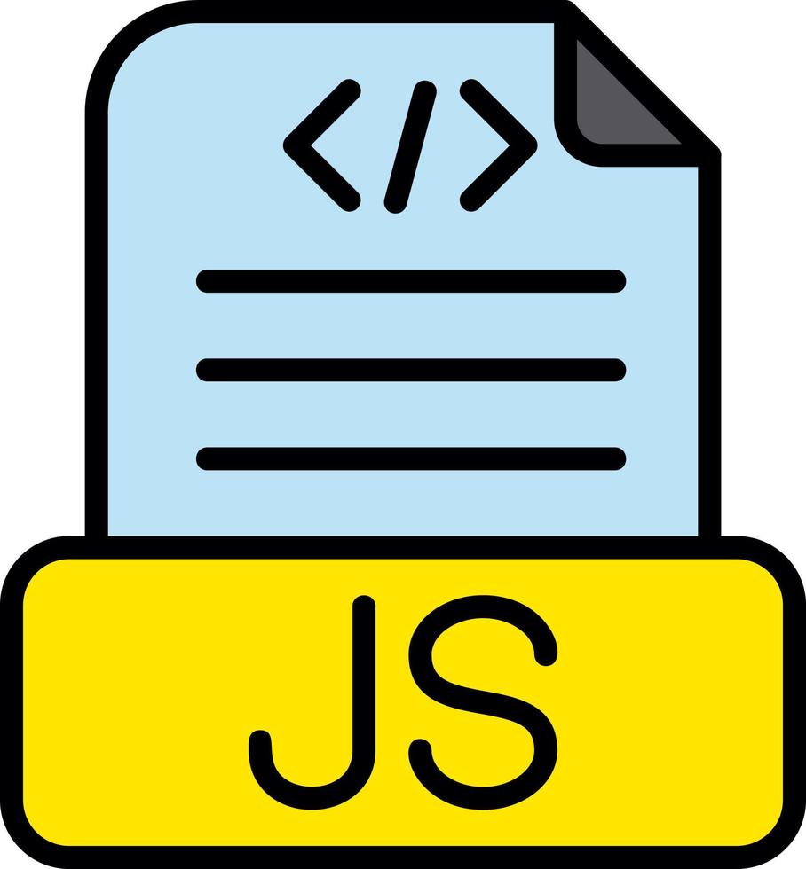 diseño de icono de vector de archivo javascript