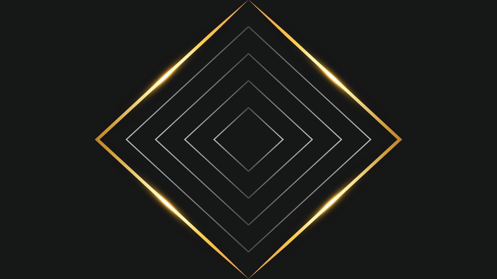 Abstract golden lines black background. Black and Golden modern abstract background vector