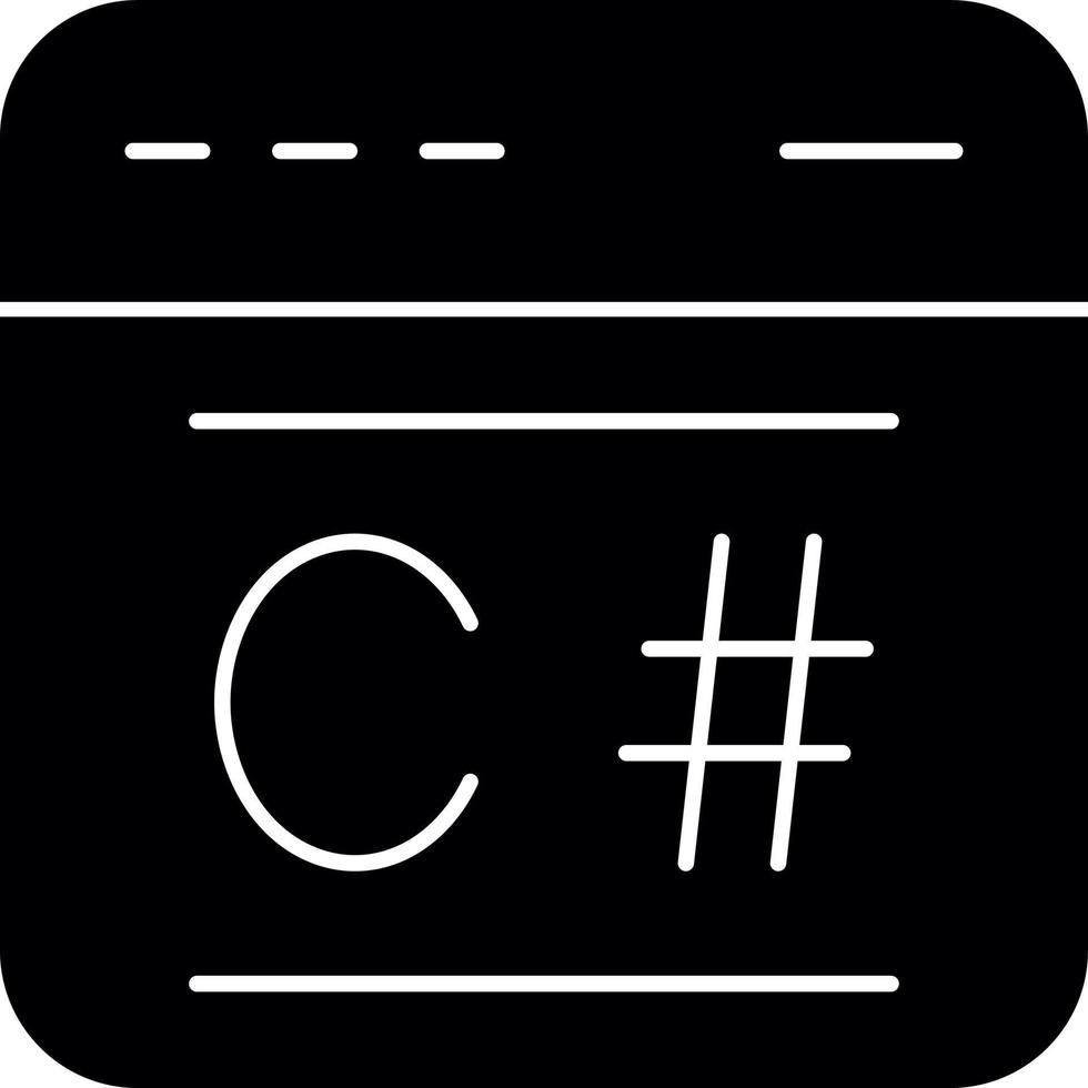 C Sharp Vector Icon Design