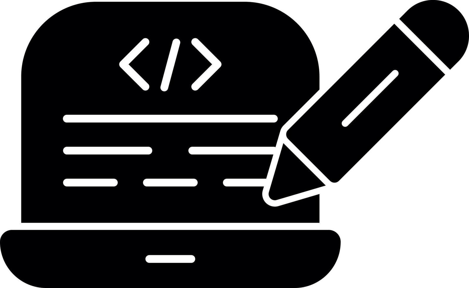 Edit Code Vector Icon Design