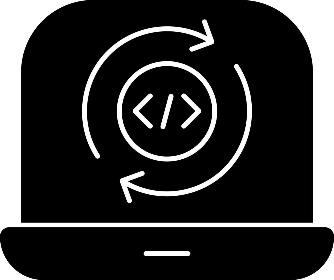 Programming Cycle Vector Icon Design