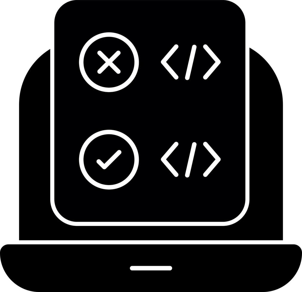 Code Correction Vector Icon Design