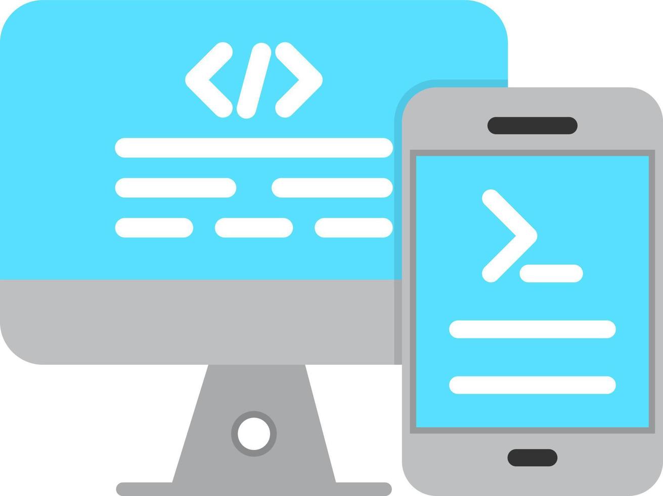 Code Terminal Vector Icon Design
