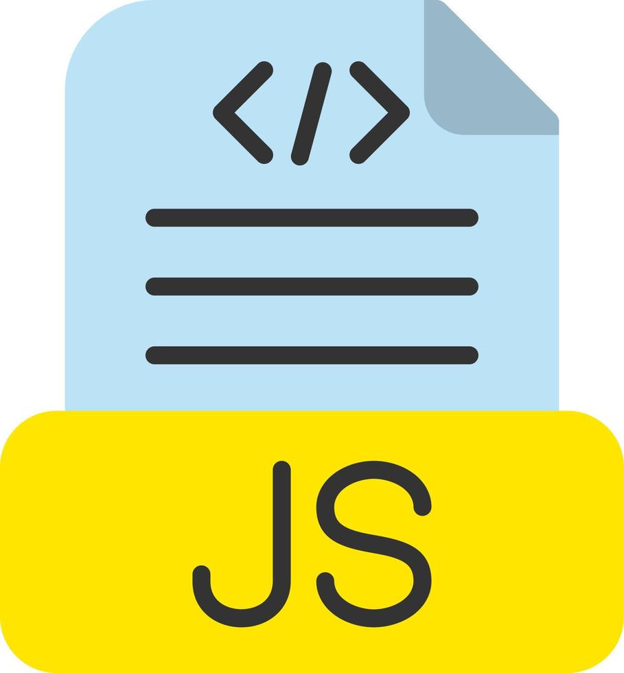 Javascript File Vector Icon Design