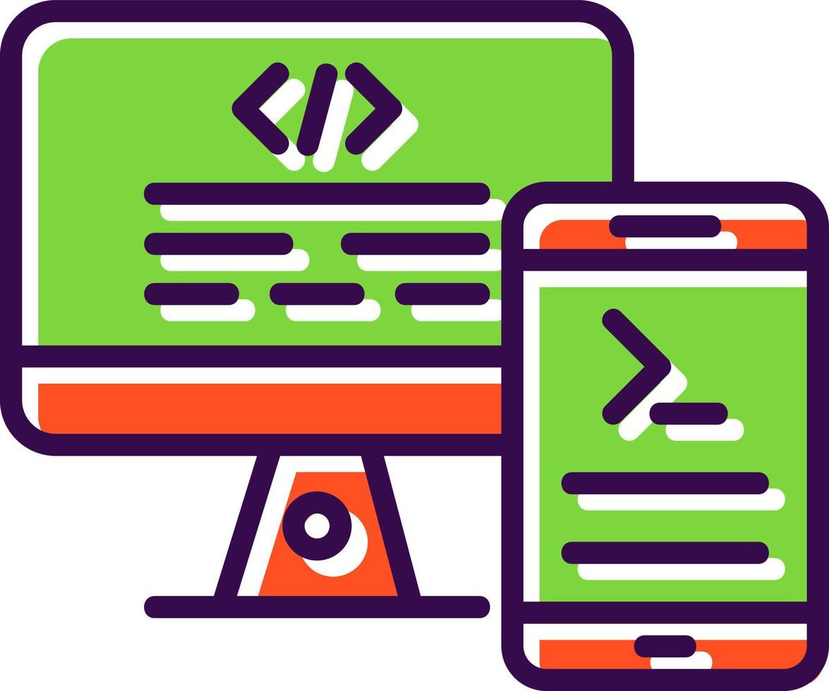 Code Terminal Vector Icon Design