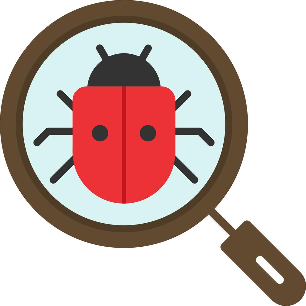 Search Bug Vector Icon Design