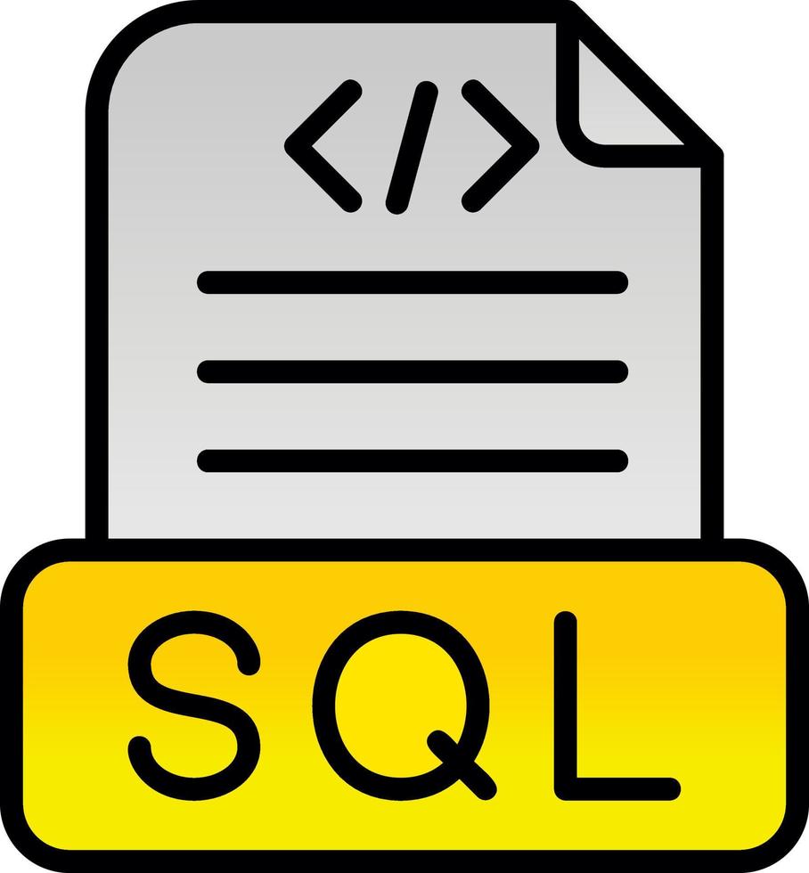 Sql File Vector Icon Design