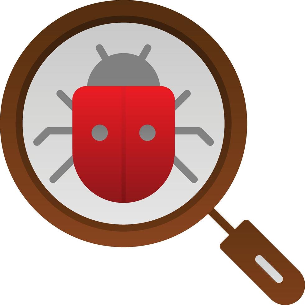 Search Bug Vector Icon Design