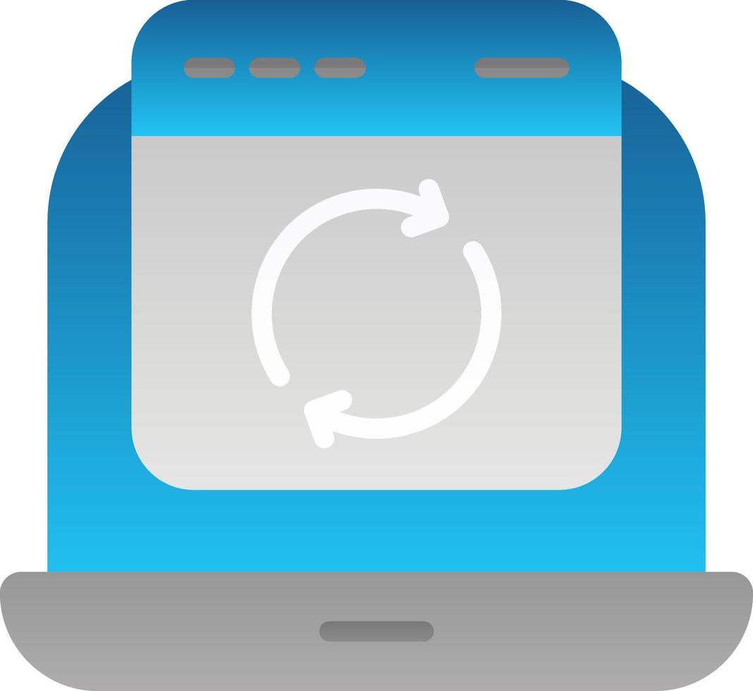 Website Update Vector Icon Design