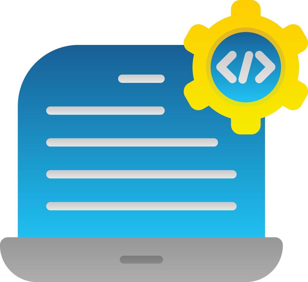 diseño de icono de vector de configuración de código