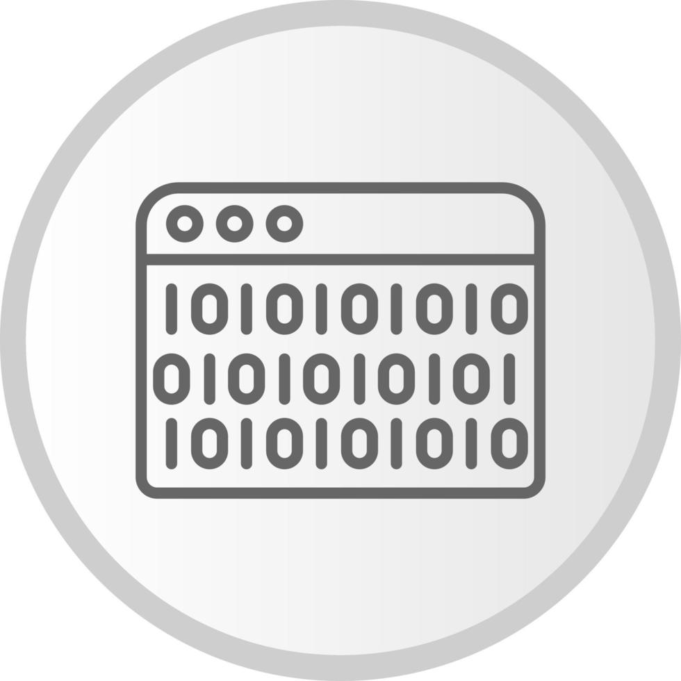 Binary Code Vector Icon