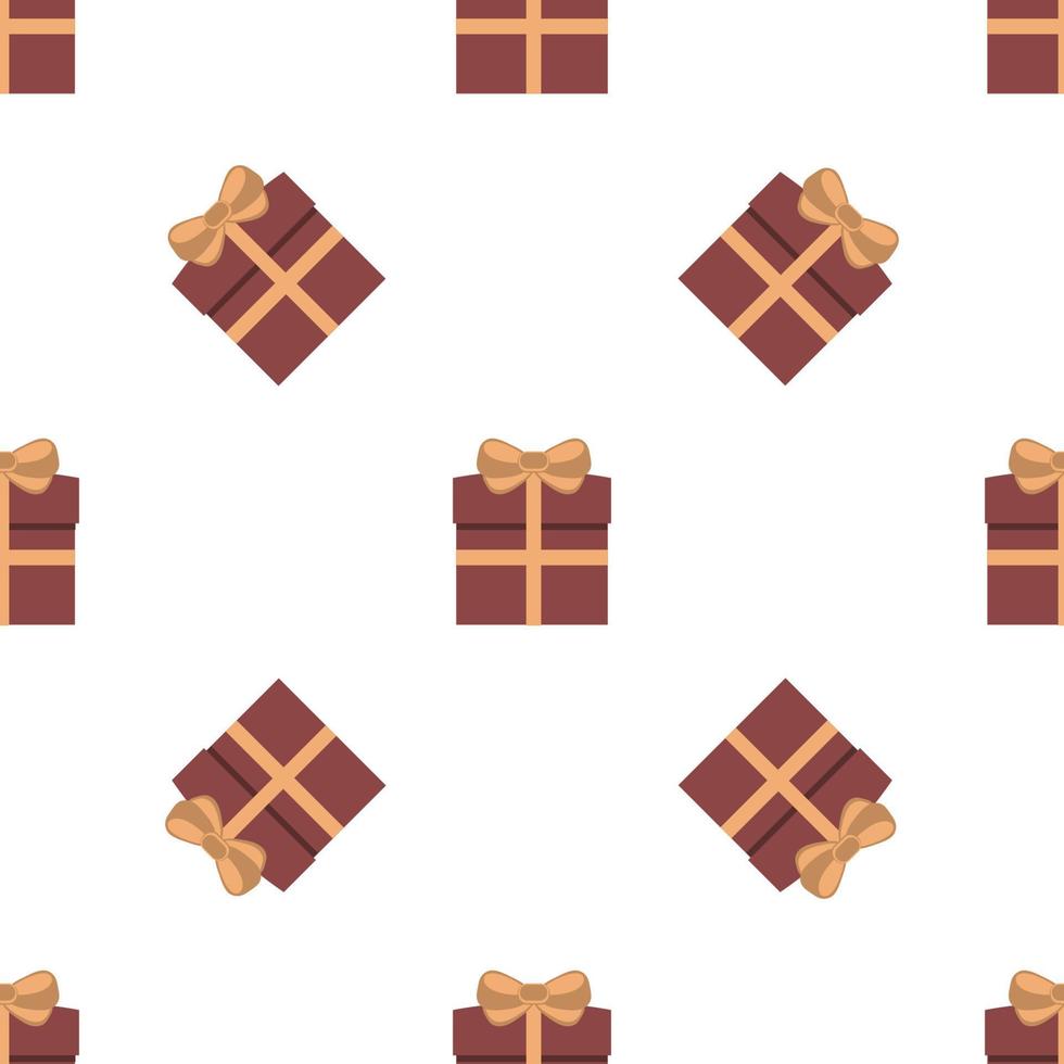 Seamless pattern with gift boxes. Vector illustration.